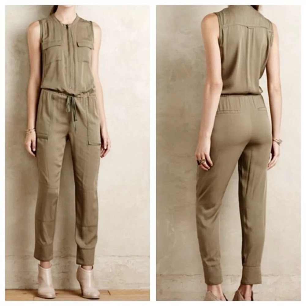 Anthropologie Elevenses Utility Jumpsuit